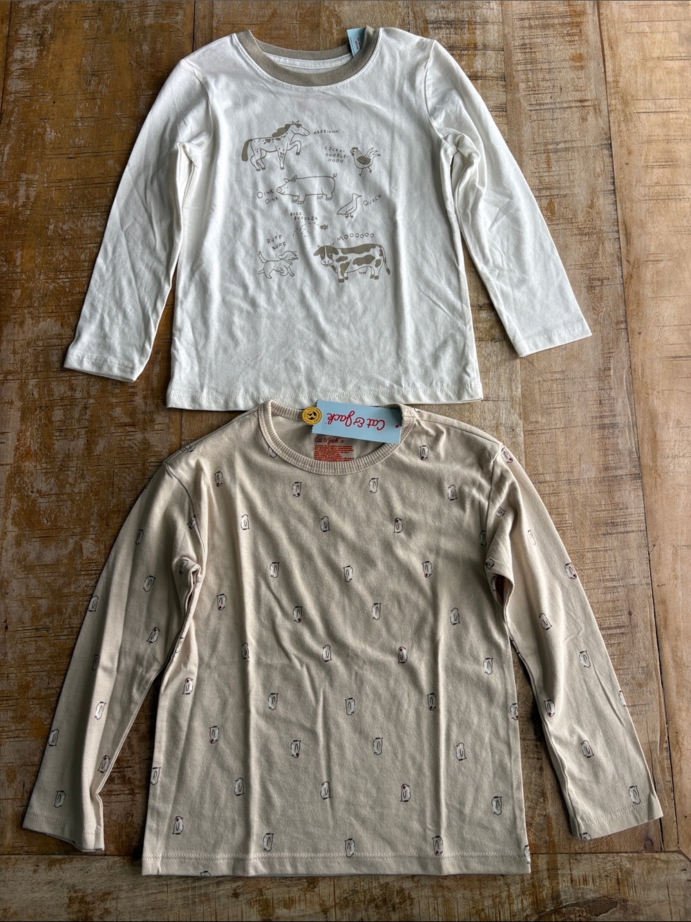 NWT Cat & Jack Boys Long Sleeve Tees 5t - Picture 4 of 5